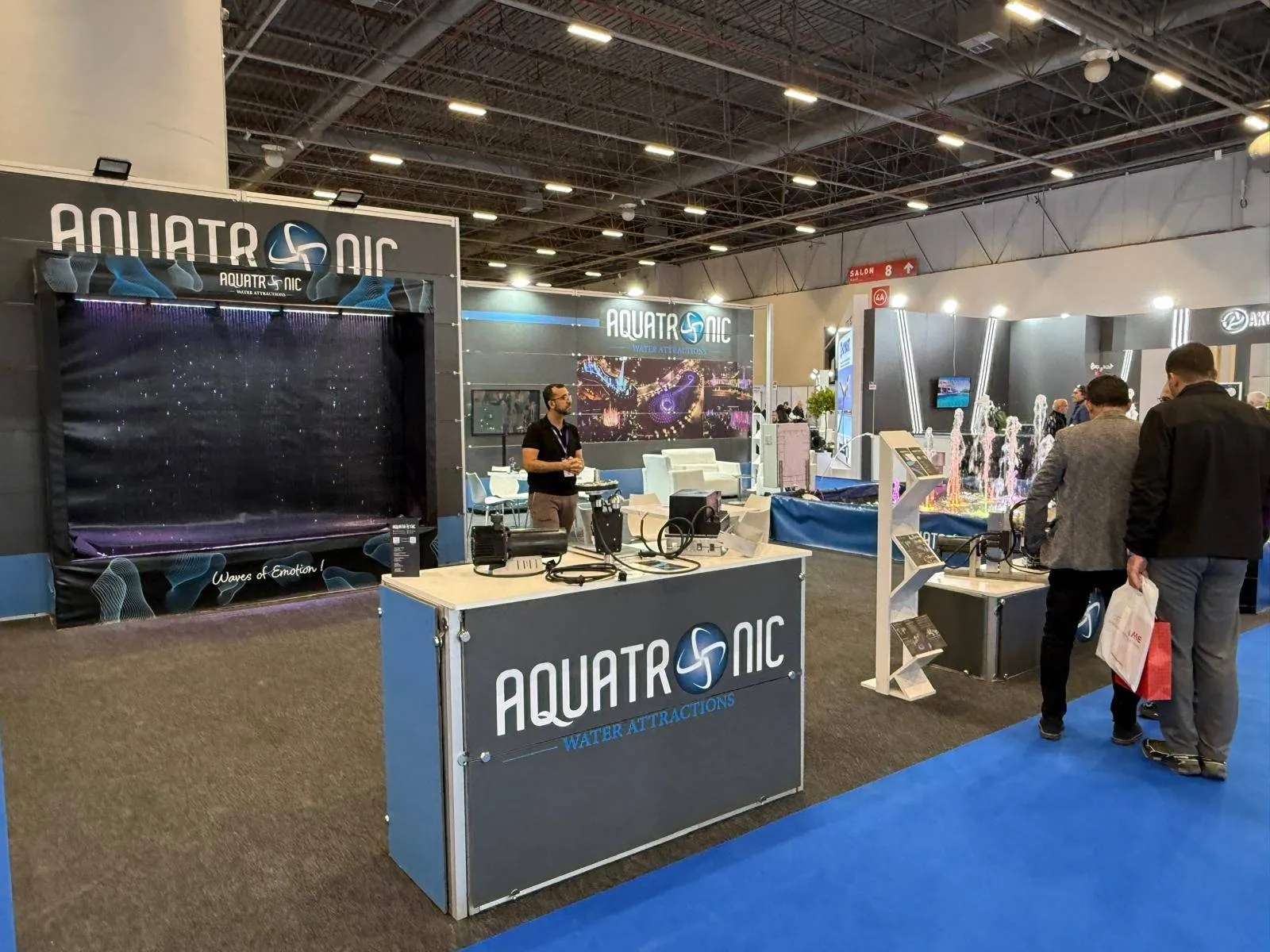 Aquatronic exhibition stand
