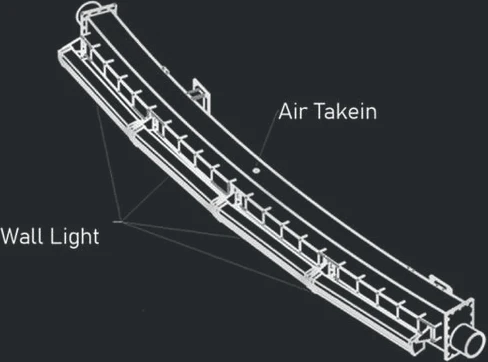 CLASSIC WATER CURTAIN technical drawing