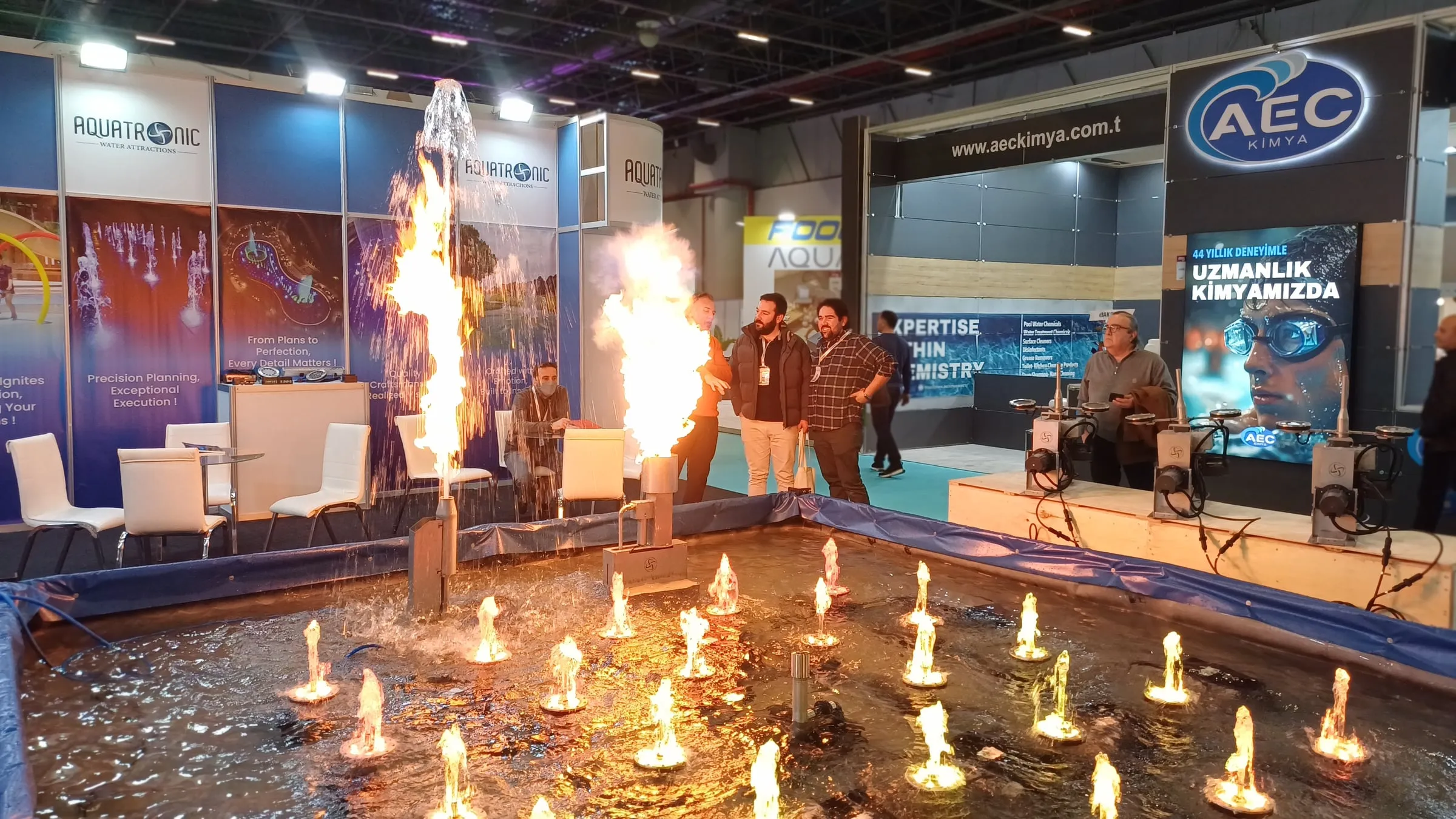 Aquatronic exhibition stand